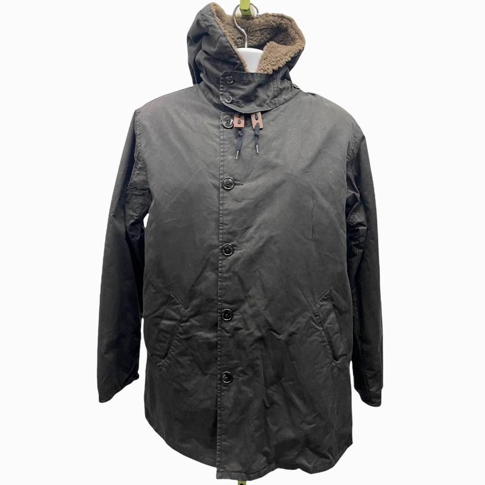 J Crew Falmouth Sherpa Lined Parka New Black L